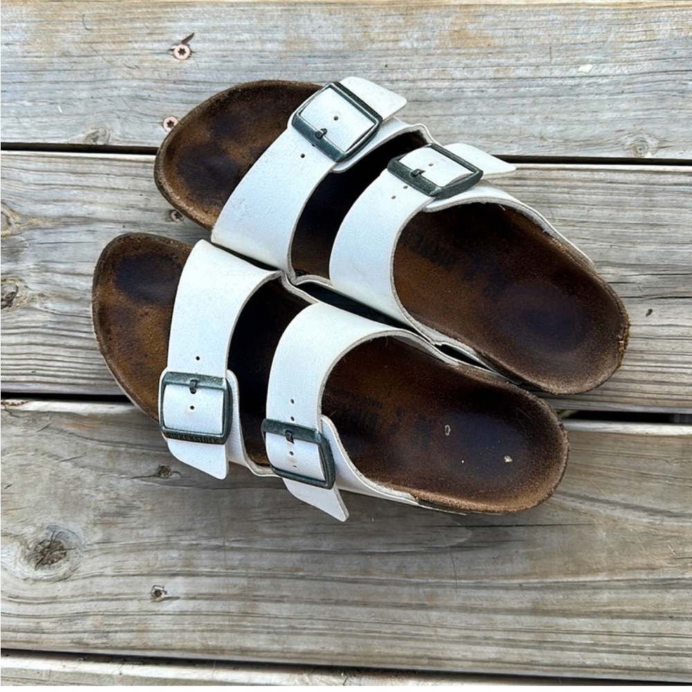 White Birkenstock Sandals